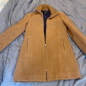 J.Crew Camel Lodge Coat Womens Size 00